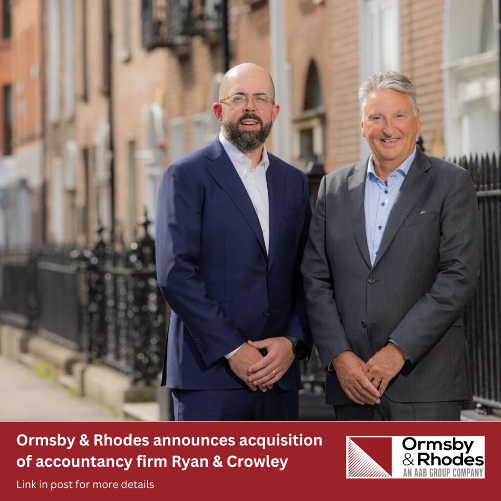 Ormsby & Rhodes Expands with Acquisition of Dublin Firm Ryan & Crowley