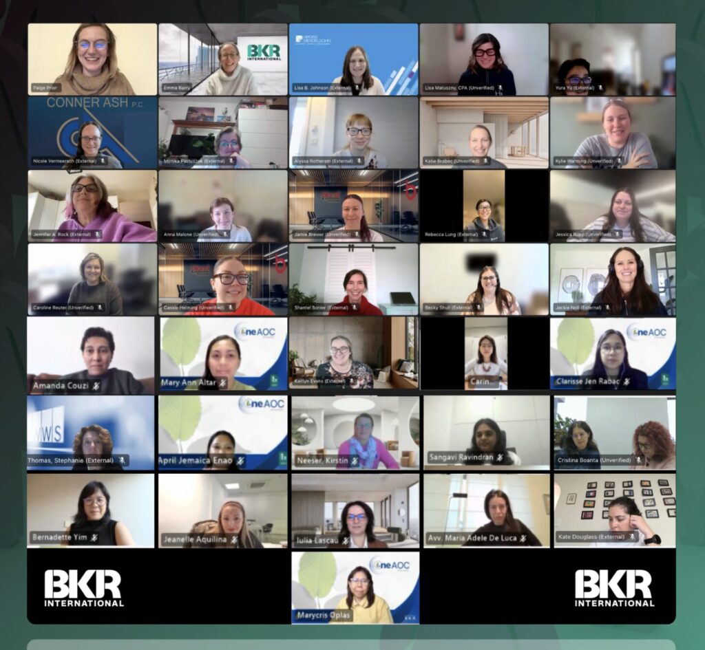 BKR Women in Leadership Hosts First Global Community Meetings
